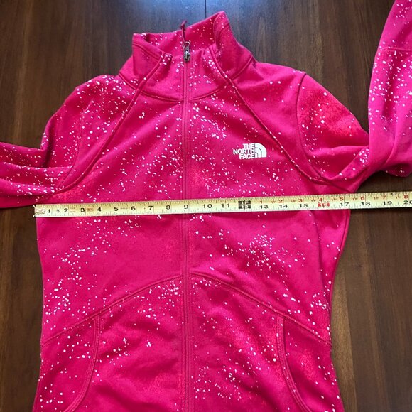 The North Face Women's Full Zip Jacket Galaxy Splatter Dark Pink Size Small - Picture 12 of 16